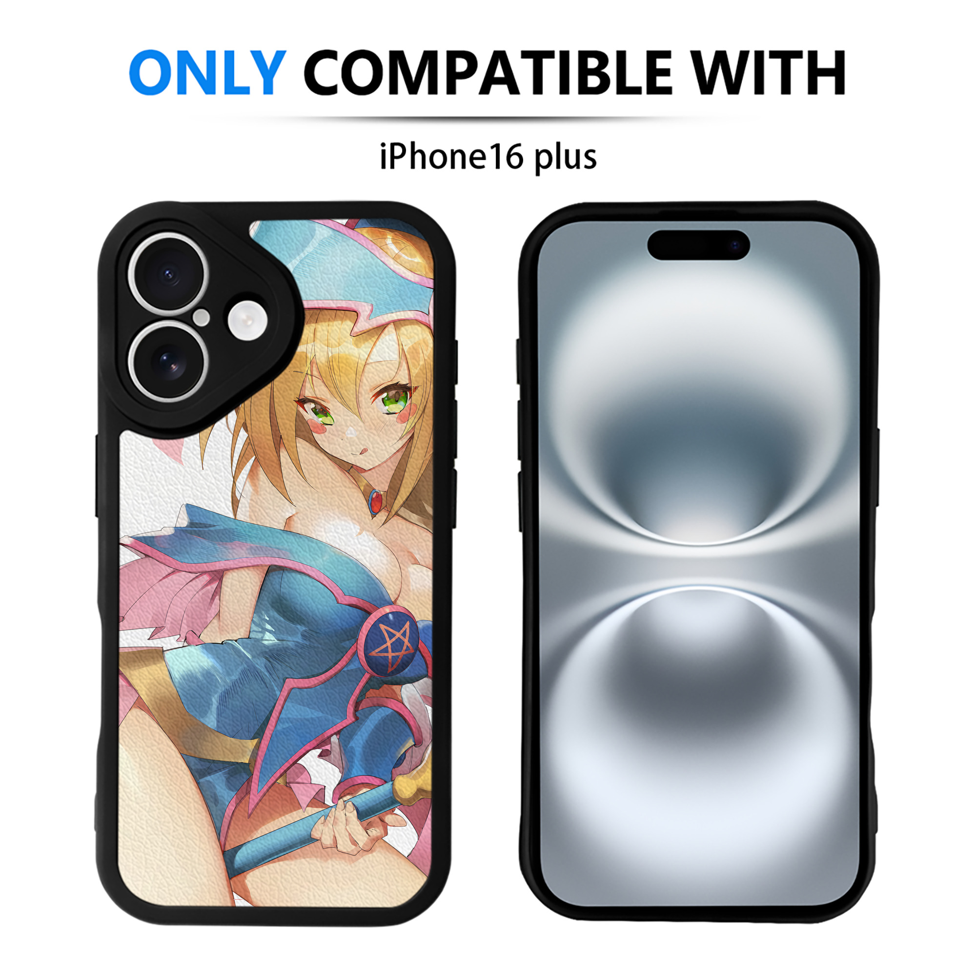（画像用） 遊☆戯☆王 Yu-Gi-Oh! 【iPhone 16シリーズ対応】シリコンスマホケース（レザー調） 材質：シリコン